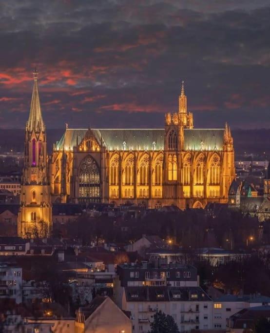 Superbe Appartement Tout Equipe, Le Nid D'Eva A Metz Gare, Parking Prive, Balcon, F2, 50M2, 3P Kültér fotó
